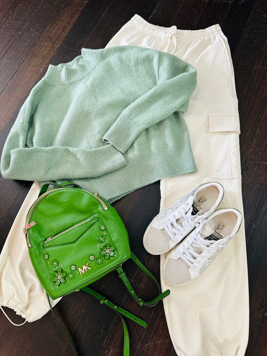 cropped turtleneck sweater