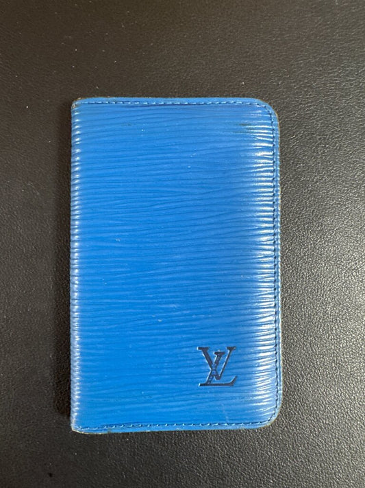 Louis Vuitton Blue Epi Leather Card Holder