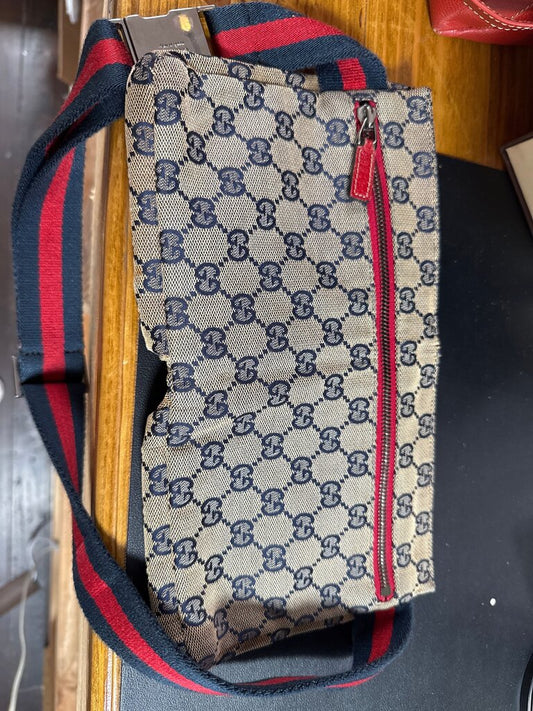 Gucci Canvas Crossbody Bag